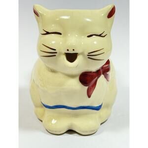 Shawnee Pottery Puss N Boots Creamer Pitcher 5" Vintage 1940's Made in USA